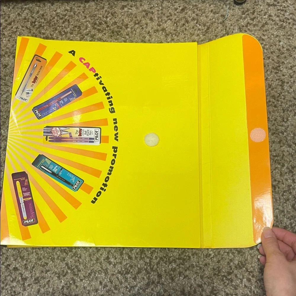Vintage 1995 MTV Yellow and Purple Sales Planner Binder